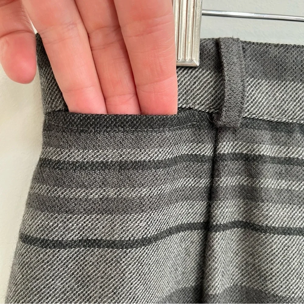 Vintage Lauren Ralph Lauren Wool Gray Wrap Skirt Maxi Blanket Skirt Size 14 - Picture 8 of 12